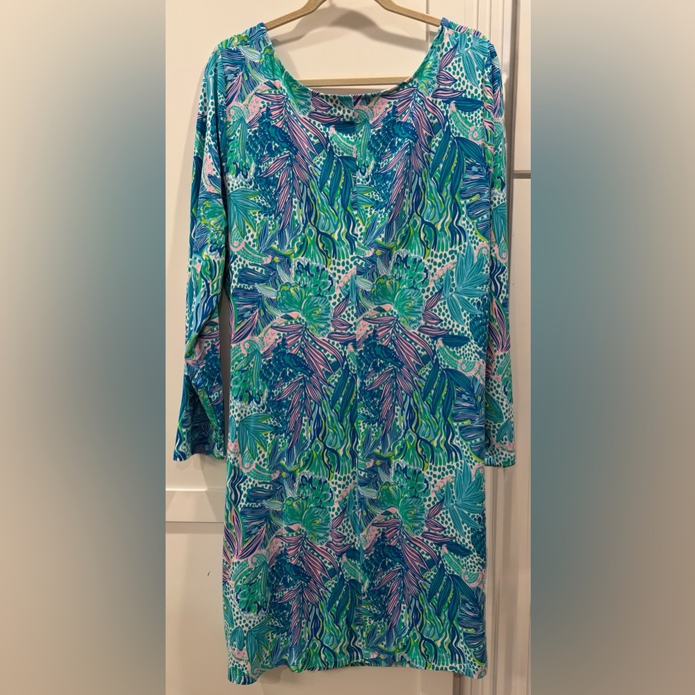 *NWOT* Lilly Pulitzer Bryson “Holiday in the Sun” Botanical Print Dress Sz.XXL - Picture 7 of 9